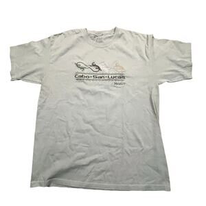 Cabo‎ San Lucas Mexico Graphic T-Shirt Lizards Tourist Souvenir Tee Men Large